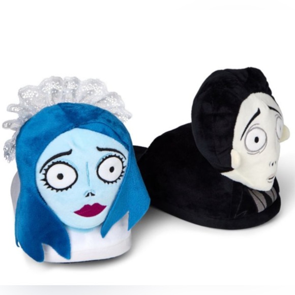 CORPSE BRIDE VICTOR AND EMILY SLIPPERS - NEW WITH TAGS - Picture 1 of 6